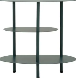 Table de chevet en métal Saturn 49.5 x 27.5 x 49.5 cm (Vert)