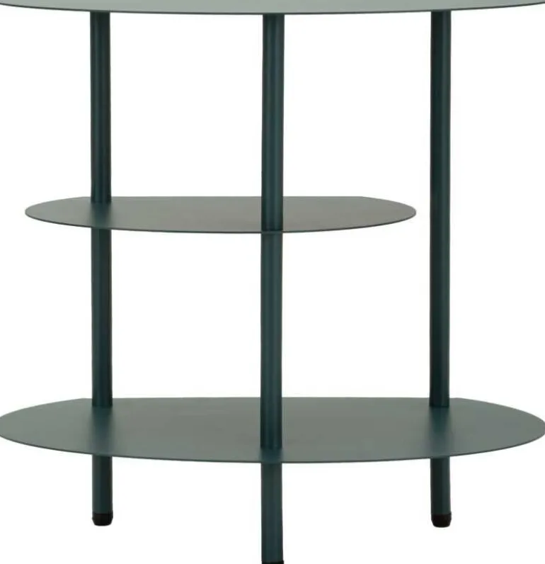 Table de chevet en métal Saturn 49.5 x 27.5 x 49.5 cm (Vert)