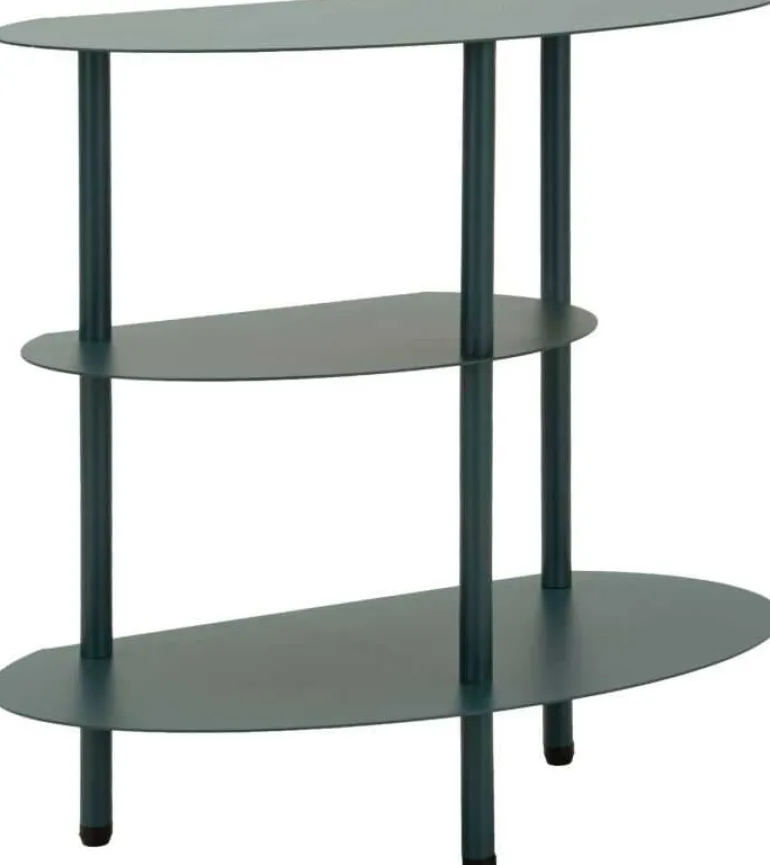 Table de chevet en métal Saturn 49.5 x 27.5 x 49.5 cm (Vert)