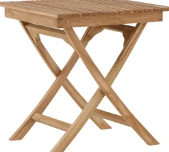 Table de jardin pliante carré 70 x 70 cm en teck Ghana