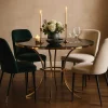 Table de repas en métal et verre Shanty 100 x 80 cm