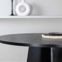 Table de repas ronde ⌀110 cm Bootcut (Noir)