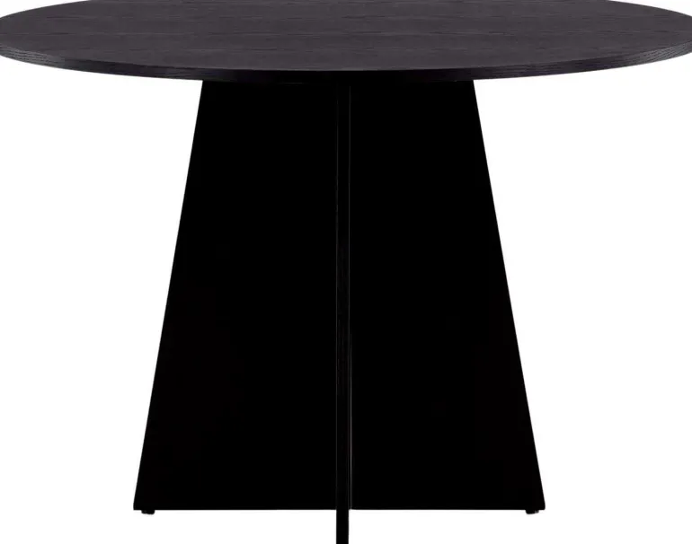 Table de repas ronde ⌀110 cm Bootcut (Noir)