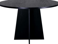 Table de repas ronde ⌀110 cm Bootcut (Noir)