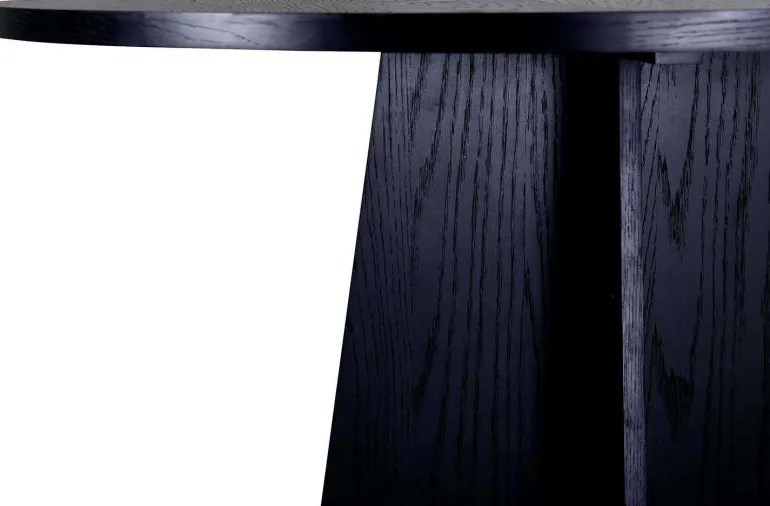 Table de repas ronde ⌀110 cm Bootcut (Noir)