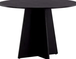 Table de repas ronde ⌀110 cm Bootcut (Noir)