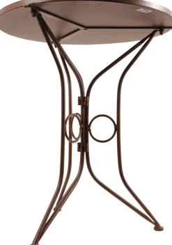 Table en céramique et fer forgé