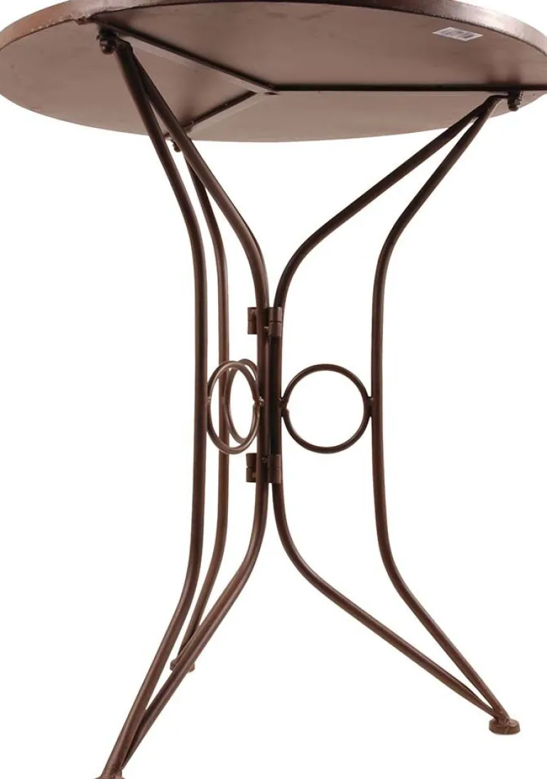 Table en céramique et fer forgé