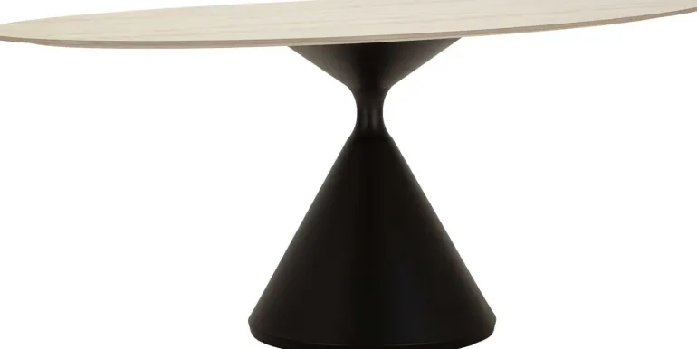 Table repas en métal et MDF Space 180 x 90 x 73 cm