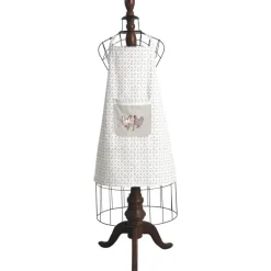 Tablier en coton et lin poule