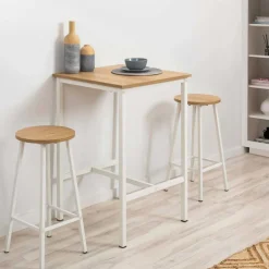 Tabouret de bar en aggloméré et métal Mola