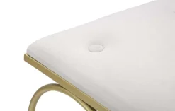 Tabouret en métal doré Heart 50 x 37.5 x 51.5 cm