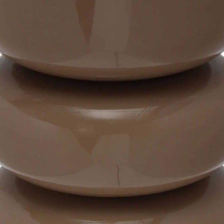 Tabouret en métal émaillé Rey (Mocha)