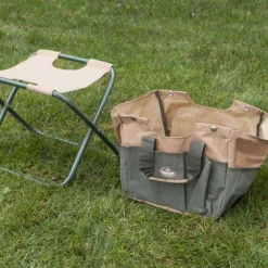 Tabouret sac range outils de jardinage