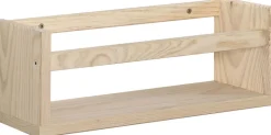 Étagère avec barre centrale en pin Kit Line (40 cm)