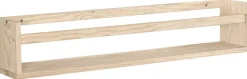 Étagère avec barre centrale en pin Kit Line (80 cm)