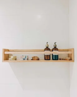 Étagère avec barre centrale en pin Kit Line (80 cm)