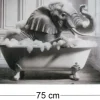 Tapis de bain en polyester Animal 45 x 75 cm (Eléphant)