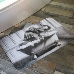 Tapis de bain en polyester Animal 45 x 75 cm (Eléphant)