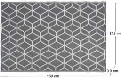 Tapis de jardin en polypropylène à motifs