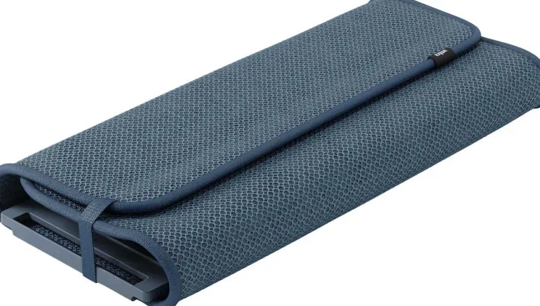 Tapis de séchage vaisselle pliable Udry (Bleu ardoise)