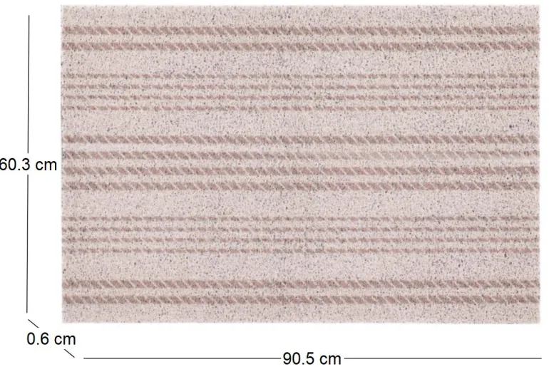 Tapis dessous de paillasson à motifs (Rayures horizontales)