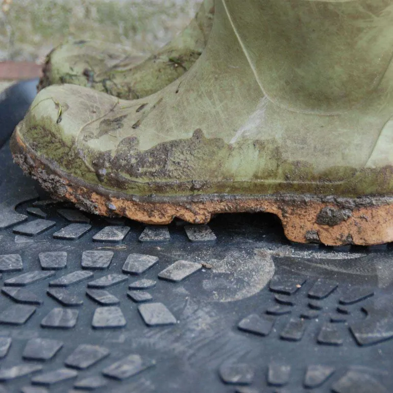 Tapis en caoutchouc dépose chaussures