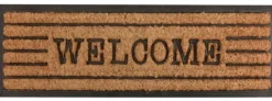Tapis en fibres de coco inscription Welcome