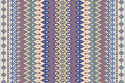 Tapis en vinyle effet tissage violet multicolore (90 x 60 cm)