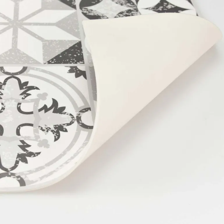 Tapis en vinyle vintage Persan rouge (140 x 70 cm)
