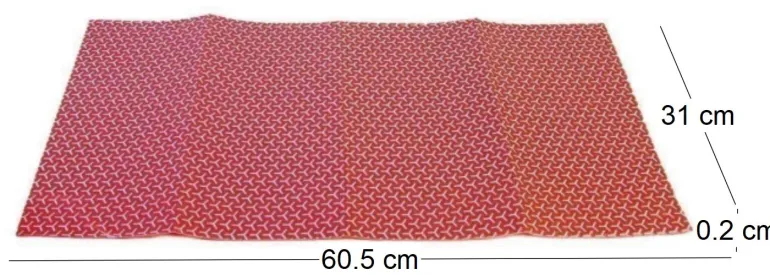 Tapis fraicheur pour frigo (Lot de 2) (Rouge)