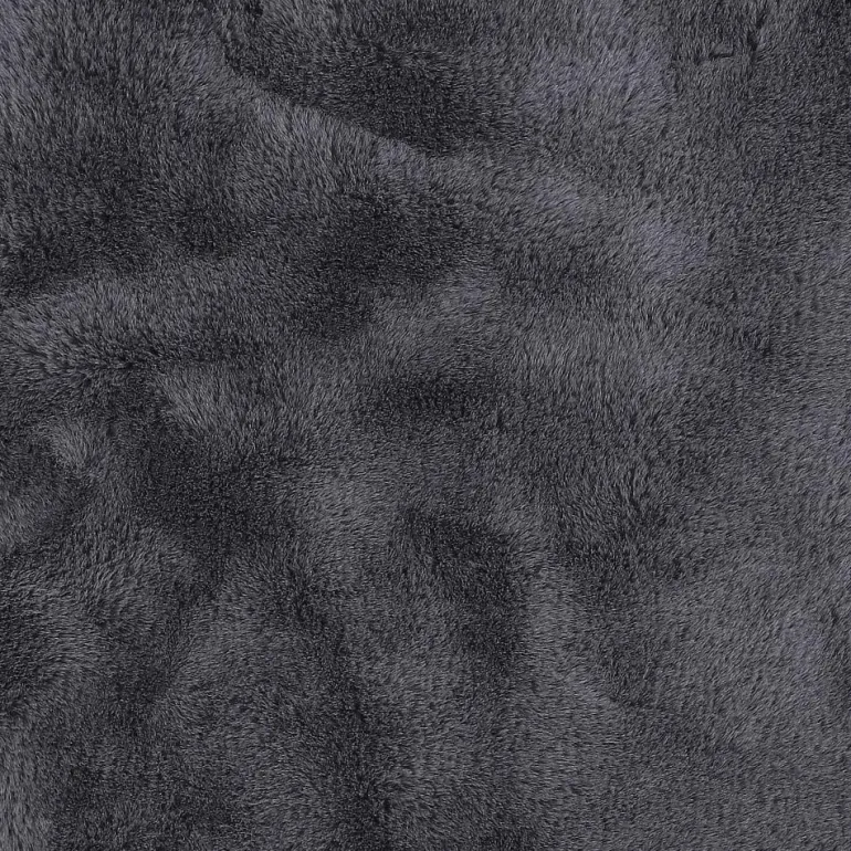 Tapis imitation fourrure poil fin 60x90 cm (Gris)