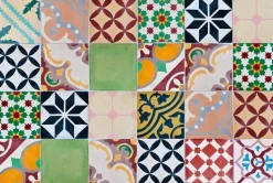Tapis intérieur extérieur en vinyle mosaique (90 x 60 cm)
