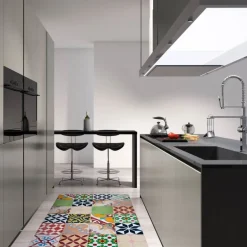 Tapis intérieur extérieur en vinyle mosaique (140 x 70 cm)