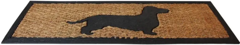 Tapis paillasson en coco 75 x 25 cm (Chien)