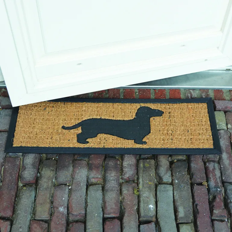 Tapis paillasson en coco 75 x 25 cm (Chien)