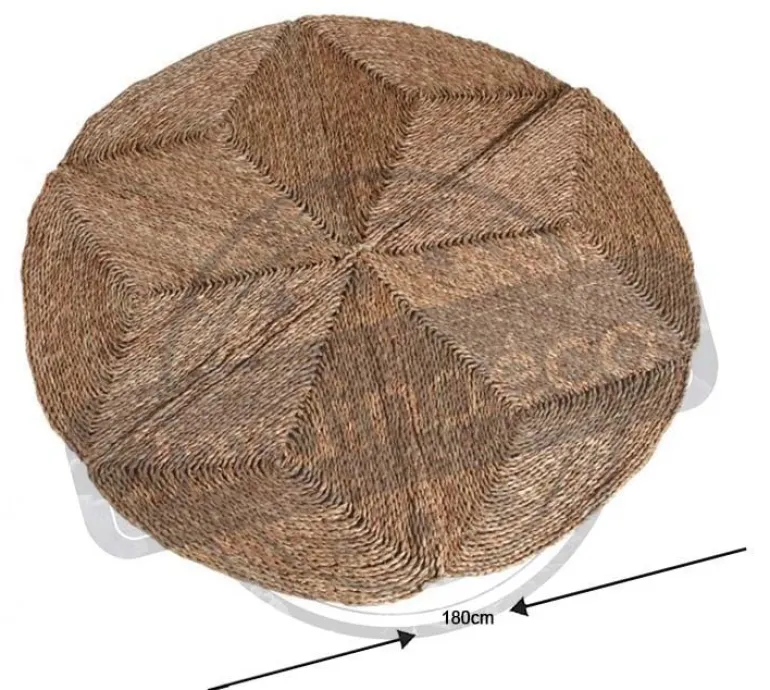 Tapis rond en jonc Kaate (Diamètre 180cm)