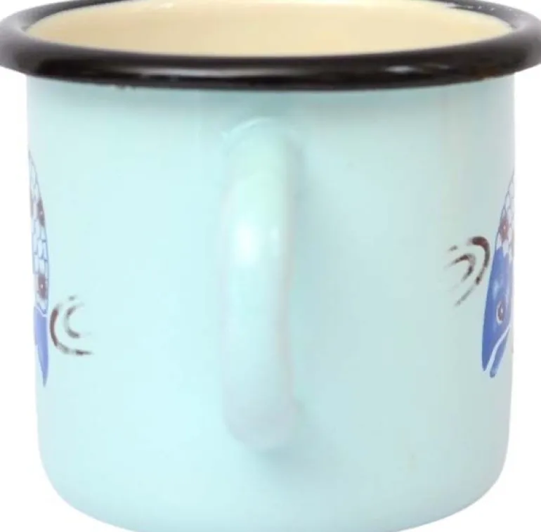 Tasse en émail coloré Décors (25 cl)