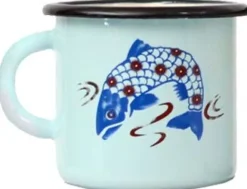 Tasse en émail coloré Décors (25 cl)