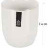 Tasse en porcelaine liseré doré 18 cl (Lot de 6)