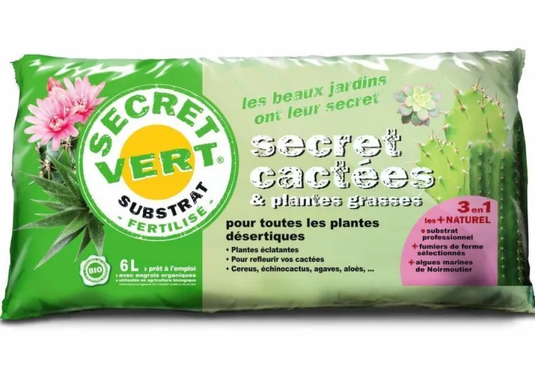 Terreau pour cactées et plantes grasses 3kg