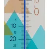 Thermomètre en métal avec décor Origami