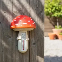Thermomètre en résine Amanite