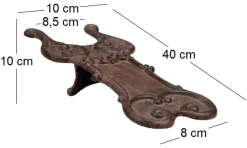 Tire-botte rouille en fer forgé
