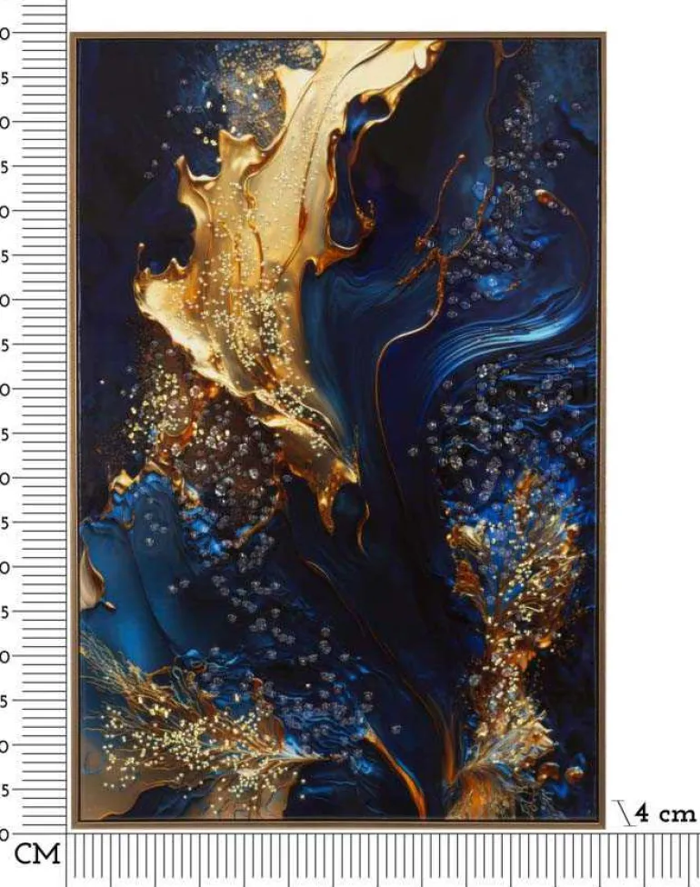 Toile décorative avec cadre Andromeda 60 x 4 x 90 cm (Modèle 1)