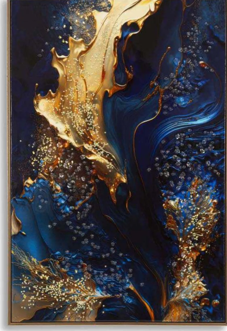 Toile décorative avec cadre Andromeda 60 x 4 x 90 cm (Modèle 1)