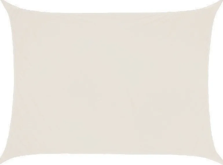Toile d'ombrage rectangulaire 4 x 3 mètres (Blanc Gardena)
