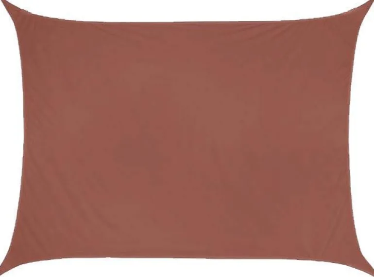 Toile d'ombrage rectangulaire 4 x 3 mètres (Terracotta)