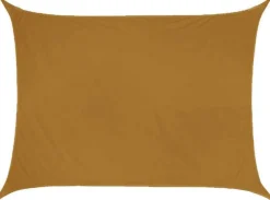 Toile d'ombrage rectangulaire 4 x 3 mètres (Ocre)