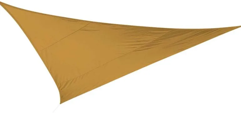 Toile d'ombrage triangulaire 5 mètres (Ocre)